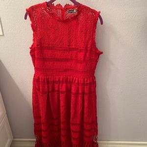 Boohoo Red Dress